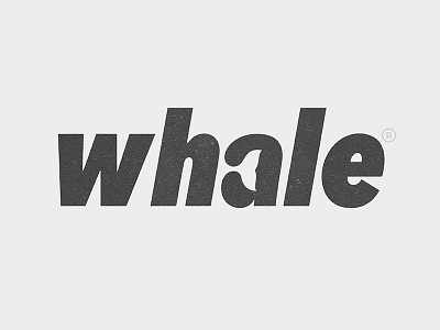 Whale Logo animal logo type typography whale yp © yoga perdana