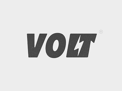 Volt Logo design logo type typography volt yp © yoga perdana