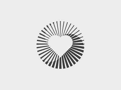 Heart branding design heart icon logo love mark vector yp © yoga perdana