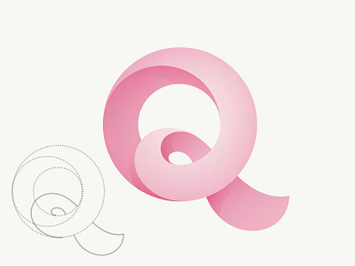 Q Logo branding icon illustration logo q type typography vector yp © yoga perdana