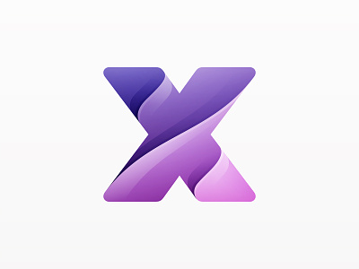 X Logo branding icon illustration logo type typography vector x yp © yoga perdana