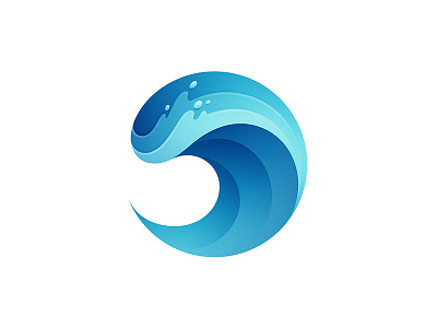 Wave beach branding icon illustration logo logo design vector water wave yp © yoga perdana