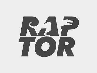 Raptor animal branding design dinosaur icon illustration logo raptor type typography yp © yoga perdana