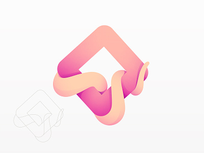 Squ[are]id branding design illustration logo square squid vector yp © yoga perdana