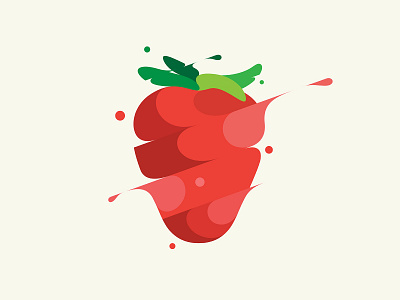 Strawberry branding design illustration vector yp © yoga perdana