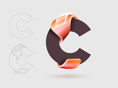C branding design icon logo type vector yp © yoga perdana