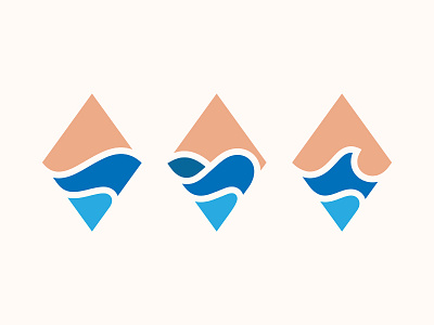 Waves branding design icon illustration logo vector wave yp © yoga perdana
