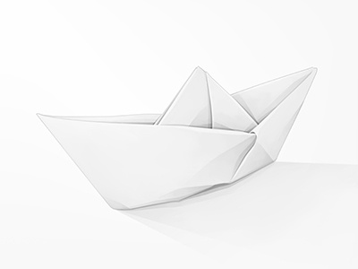 Paddle Logo icon icons identity logo origami origami boat yp © yoga perdana