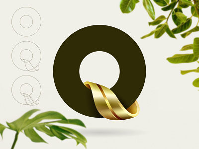 Q branding design logo type typography vector yp © yoga perdana