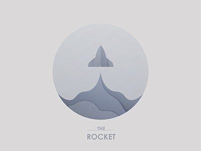 The Rocket cloud illustration logo rocket sky smoke the rocket vector yp © yoga perdana