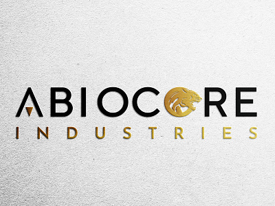 Abiocore Industries Logo adobe illustrator blue branding color dribbble flat icon logodesign logotype minimal modern ui uiuxdesign