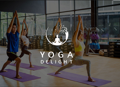 Yoga Logo adobe illustrator blue branding color dribbble flat illustration logo logodesign logotype minimal ui uiuxdesign ux yoga