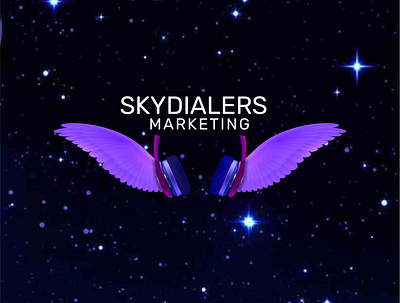 Logo For Sky Dialers Marketing. 3d adobe behance branding design dribbble dribbblers dribbbleshot fiverr flat graphic design illustration logo logodesign logotype mobileapp ui