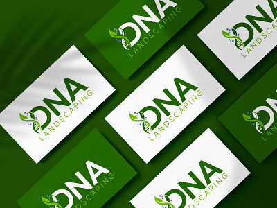 DNA LANDSCAPING branding design flat illustration logo logodesign logotype minimal ui vector