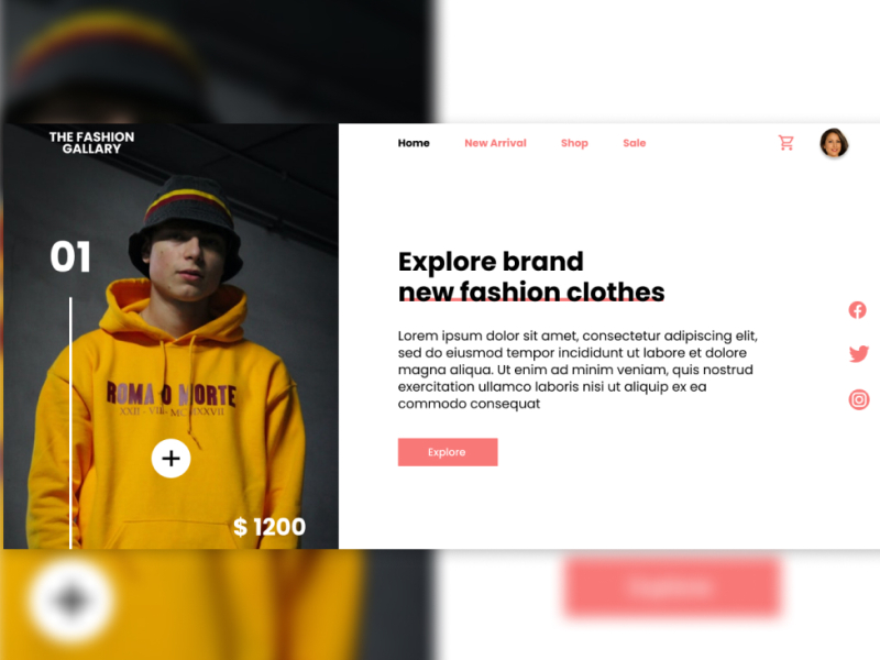 The Fashion Gallery by Has San on Dribbble