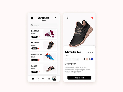 Simple Adidas Shoe App