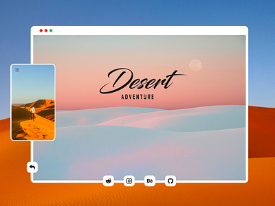 Simpe and modern design adventure desert design graphic design illustrat illustration inspiration interface ui ux web web design