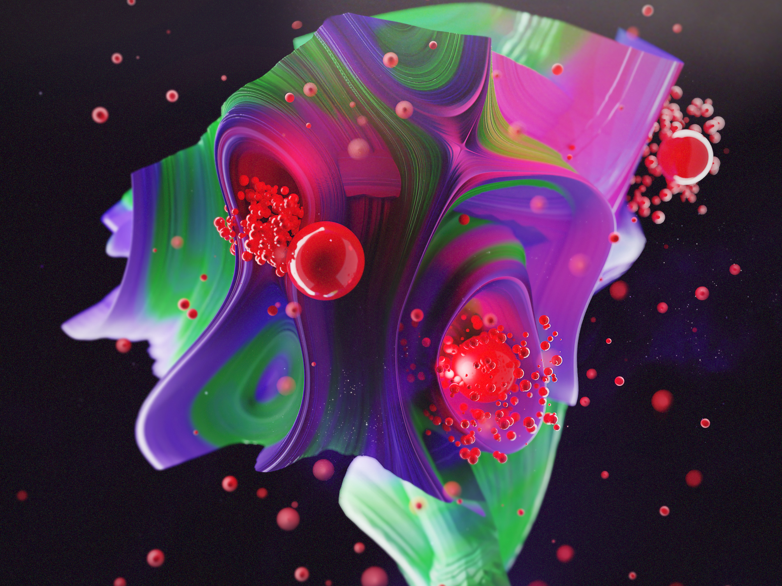 3D Rendering 4K Abstract Space Flower by Filippo Ronca on Dribbble