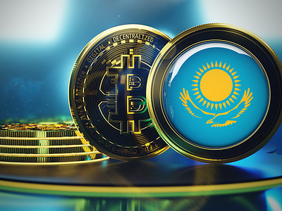 3D Rendering 4K Bitcoin Kazakhstan Legal Tender