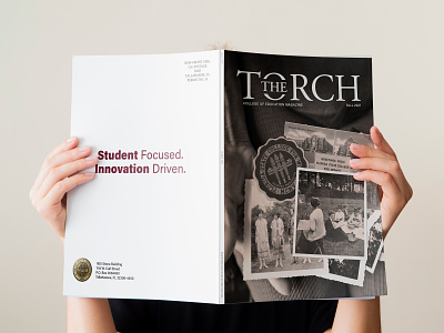 Torch Magazine Cover Art cover cover art design fsu graphic design magazine photo collage photoshop publication university