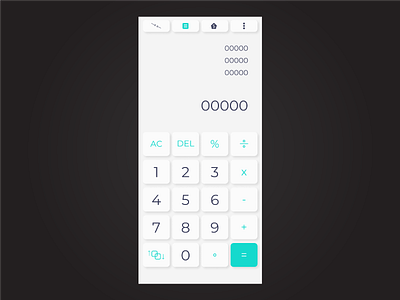 Daily UI #4 - Calculator app dailyui design ui ux webdesign