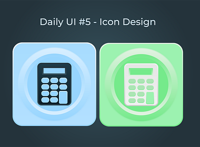 Daily UI #5 - Icon Design app calculator dailyui design icon ui ux webdesign