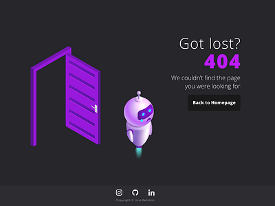 Daily UI #8 - 404 Page