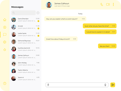 Daily UI #13 - Direct Messaging adobe xd app chat dailyui design ui ux webdesign