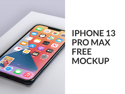 Iphone 13 Pro Max | FREE MOCKUP apple design download ios iphone mobile mockup phone product design psd template