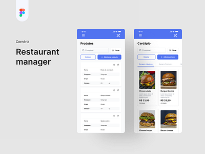 Restaurant manager / Product Page / Menu adding design manager menu order product restaurant ui ux webdesign
