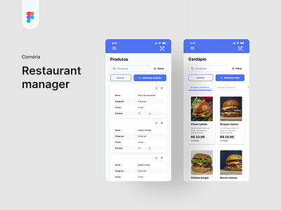 Restaurant manager / Product Page / Menu adding