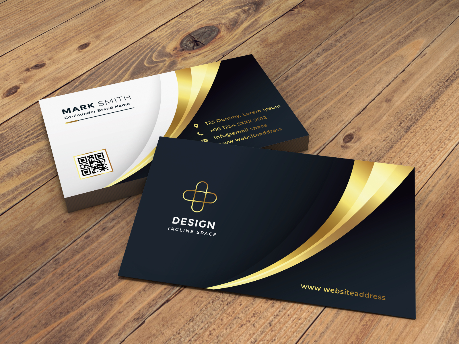 Modern corporate business card template design by Rakibul Hasan on Dribbble