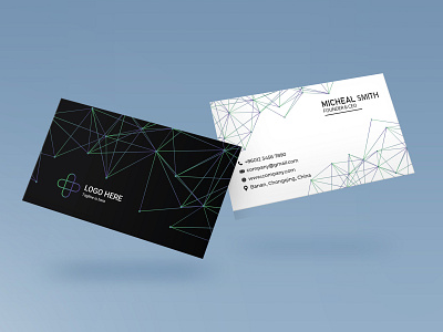 Modern luxury business card template design