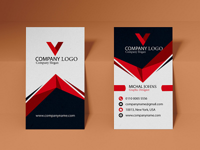 Modern luxury business card template design