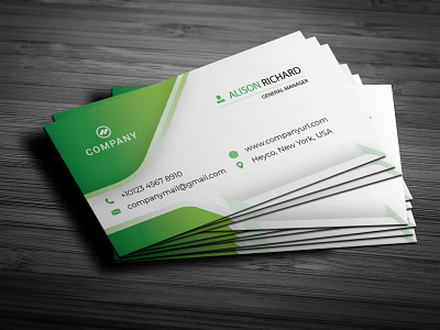 Modern luxury business card template design