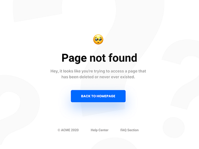 Daily UI. Day 8. 404 Page