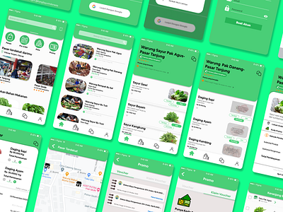 Kang Sayur Application app design graphic design mobile app mobile app design mobile design mobile ui modern ui ux