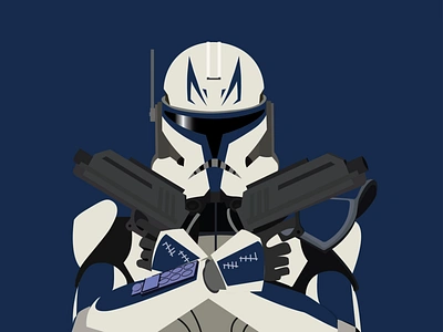 Captain Rex 501 adobe adobeillustration art captain rex clone wars design graphic design illustration illustrator star wars vector vectorart