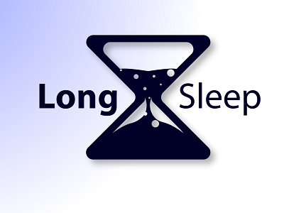 Long Sleep hourglass Logo adobeillustration dailylogo design golden ratio logo goldenratio graphic design hourglass logo illustration logo