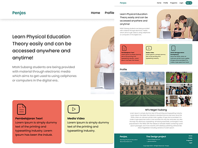 Landing Page Study Case design graphic design ui ux