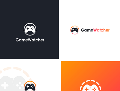 game watcher app design icon logo vector