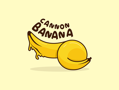 cannon banana animation app branding design icon illustration logo minimal typography ui ux vector web