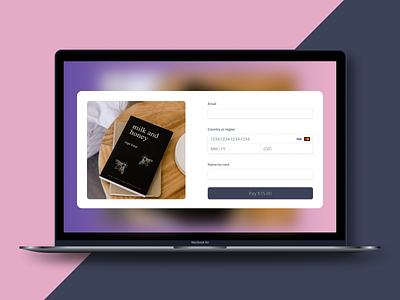 Checkout form - daily ui 002 branding concept credit card checkout dailyui dailyui 002 design ecommerce figma minimal ui web