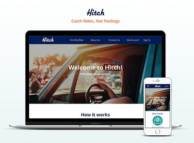 Hitch hitchhiking retro ui ux