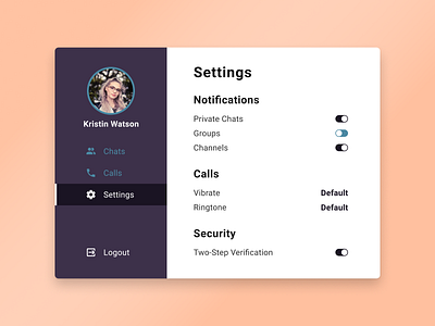 Settings UI