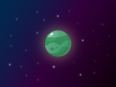 The Green Planet 3d illustration stock vector volume