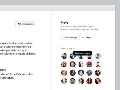 Introducing Rep.ly app application design ui ux web