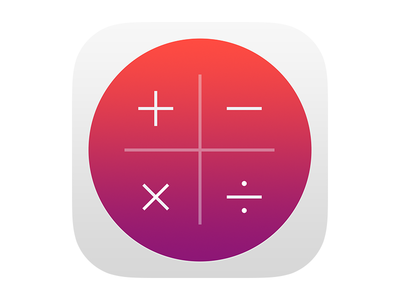Numerical App Icon app calculator design gradient icon ios ios 7 lowprofile