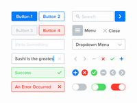 Flat UI Buttons (PSD Included) by Alex Vanderzon on Dribbble