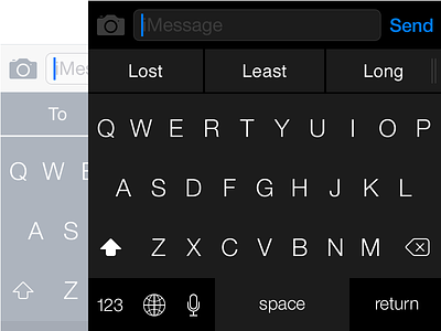 iOS 8 Custom Keyboard (Dark & Light) app dark ios 8 iphone keyboard light lowprofile swype keyboard